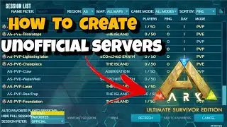 How To Create Unofficial Servers In Ark Ultimate Mobile Edition [Ark Mobile] #new #arkmobile #server