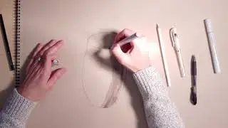 The Best Sketching Combos: Tan Paper, Markers, and Prismacolors