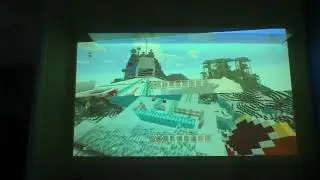 ski jumping on minecraft