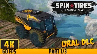 SpinTires - Walkthrough Map - SHERP Ural Challenge DLC - Part 1/3 (4K 60FPS) No Commentary