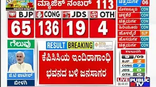 Huge Crowd Outside KPCC Office In Bengaluru | Karnataka Election Result Live
