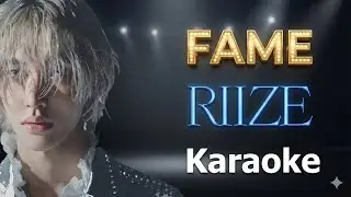 RIIZE &ndash; FAME (Karaoke Version)  Instrumental + Lyrics  Krusty Karaoke
