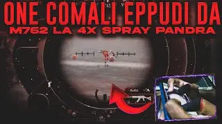 M762 4x spray 😱😱 highest recoil gun HANDCAM gameplay