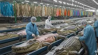 Inside the Crocodile-Leather Factory: From Farm to Luxury Item (Full Process) | Scale hub