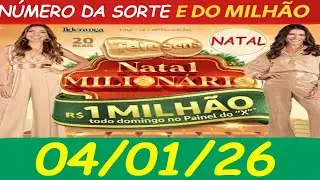 N&uacute;mero da Sorte e do Milh&atilde;o 04/01/26 💰 Tele Sena NATAL 🌲