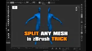 SPLIT any mesh Trick in zBrush