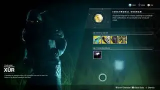 Destiny 2 | What's Xur Selling? January 05-07 2018 (Week 17) | 1080p HD | PS4/Xbox One/PC