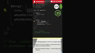 Mongoose Aggregation $merge Stage Explained | Update or Insert Data into Collection | Mongoose Node