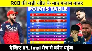 IPL Points Table 2025 Today 30 May | RCB vs PBKS after IPL qualifier match points table