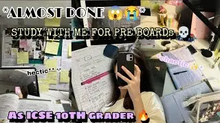 30 DAYS 💀 for *boards* 🔥as ICSE 10th grader 🌸#icseboard #exam #5010pomodorostudywithme 
