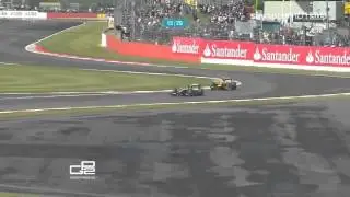 Jules Bianchi Against Christian Vietoris | GP2, British GP, 2011