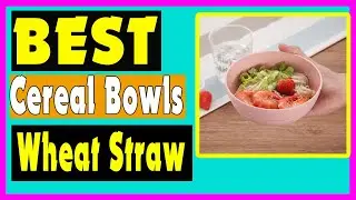 Shopwithgreen Unbreakable Cereal Bowls   24 OZ Wheat Straw Fiber Lightweight Bowl Sets 4
