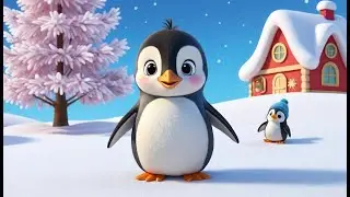 Penguin New Year Snowy Song | Kids Winter Animal Rhyme | Holiday Snow Song
