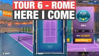 Unlocking Tour6 Rome For The First Time | Tennis Clash Gameplay Tips Tricks