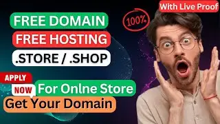 Free .store domain | Free Domain Name website 2024| Get Free Domain and Hosting | Free .Shop Domain