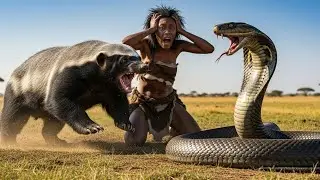 Life 2.6 M Years Ago: Homo habilis & Honey Badger Ancestors VS Giant Snake &ndash; The Deadliest Encounter