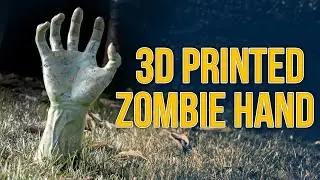 3D Printing a zombiehand (Timelapse) and PLA processing tests