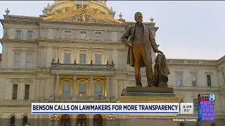 Benson calls on Legislature to pass transparency reforms