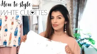 HOW TO STYLE WHITE CULOTTES | ZARA WHITE CULOTTES |