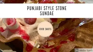 Punjabi Special Stone Sundae at Vdesi Kitchen & Cafe | Ice Cream | Indian Dessert #Shorts #IceCream