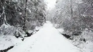 Cinematic - Talsperre Nonnweiler im Schnee