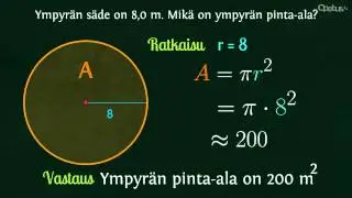 MAB2: Ympyrän pinta-ala