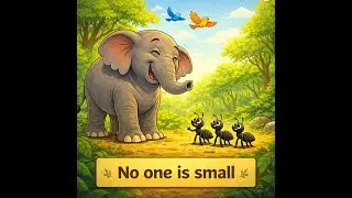 Elephant and Ant हाथी और चींटी Children stories Kids stories bed time stories grand mother stories