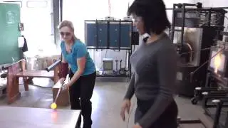 frame tv show creating glass blown art
