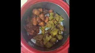home made Airfryer Chicken tikka & green chicken tikka #greentikka#tasty#tikkalove