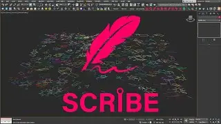 Flatten 2D splines in 3ds Max with Scribe