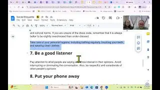 Social Etiquette