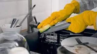 Washing Dishes Sound Effect // ASMR // Relaxing Running Water Sounds for Sleep
