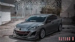 Side skirts and Front Splitter added to my Static Mazda3