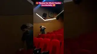 booked the whole theatre | empty theatre with best movie 🍿, idiots Shark 🦈, dssugesh