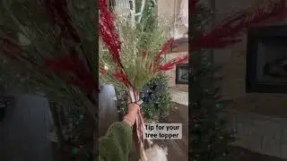 Not sure how to make a tree topper with Christmas picks?