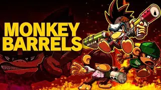 Monkey Barrels // Full Area 2 Walkthrough - No Commentary Gameplay (1080p HD, Nintendo Switch)
