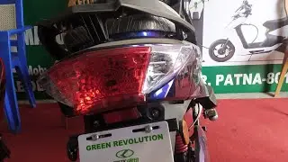 modified  electric scooter  kinetic  green zing