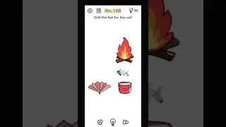 #Answerbrainoutlevel128 || Brain Out level 128 - Grill the fish for the cat !