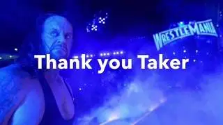 Thank you taker