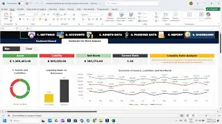 Net Worth and Liquidity Analysis Template Excel | Net Worth Calculator Excel 📊💰