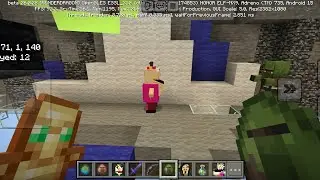Beans vs Zombie Villager in Minecraft(Rematch 3)... 