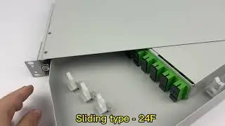 Sliding type fiber patch panel 24F