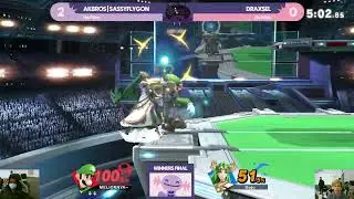 Akbros | SassyFlygon (Luigi) vs Draxsel (Falcon) | Winners Finals Part 2 | AGN ROC City Run Back 38