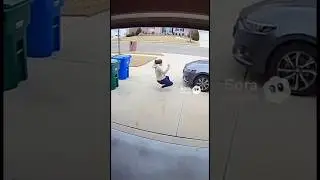 She Blocked the Driveway&hellip; Then Panicked #doorbellcam #hoa #karen #karenmeltdown #meltdown