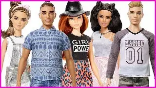 MAN BUN KEN! Barbie Fashionistas! New Crew Dolls Review