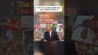 TOP 5 FUNNIEST COLLEGE GAME DAY LEE CORSO MOMENTS #fypシ #xyzcba #cfb #collegegameday #patmcafee