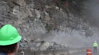 US 52 Rock Take-down 3 - Sciotoville, Ohio