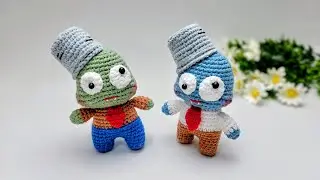 Bucket Head Zombie Amigurumi &ndash; Easy Crochet Doll from Plants vs Zombies #crochet #knittig #amigurumi