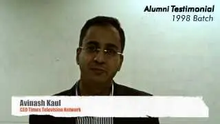 Alumni Testimonial: Mr. Avinash Kaul