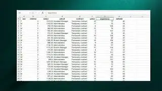Retrieving a data file. Creating a statistical table
